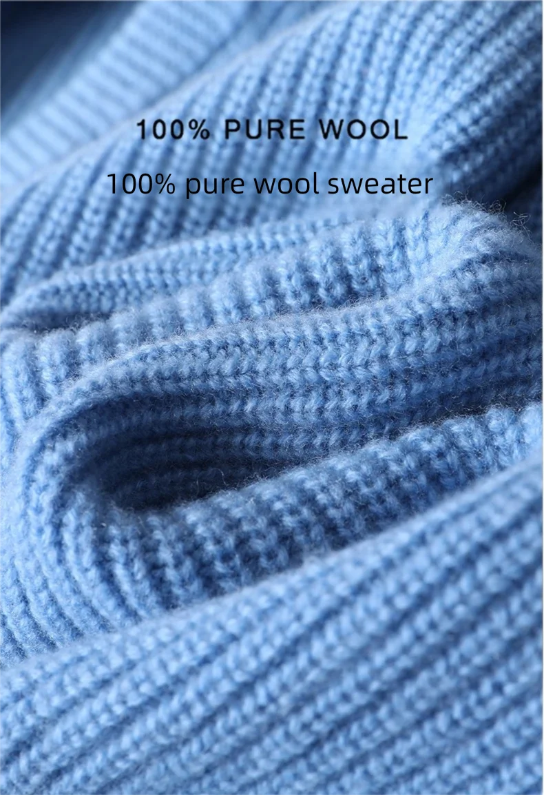 2025 Autumn/Winter Men's Vest 100% Merino Wool Knit Hooded Cardigan Casual Loose Sleeveless Solid Color Men's Cashmere Sweater