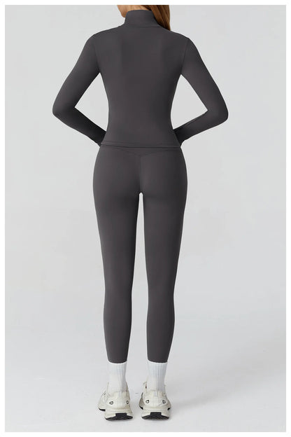 2/3PCS Yoga Suit Gym Fitness Set Women's Sports Running Workout Set Long Sleeve Sports Bra Female Athletic Wear Yoga Clothing