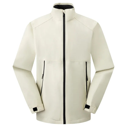 Outdoor Waterproof Men Women Stand Collar Jacket Custom Logo Anti-static Coat Print Company Design Casual Sweatshirt Embroidery