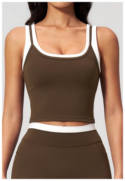 Thread Yoga Vest Women's Shockproof Gym Fitness Sports Underwear Sexy Breathable Yoga Bra Female Workout Yoga Vest Sports Bras
