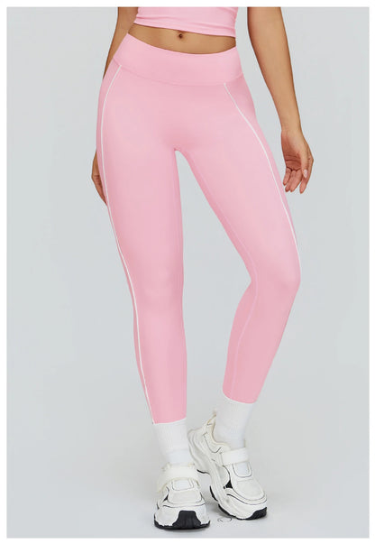 Women Yoga Leggings High Waist Gym Fitness Pants Stretch Sports Pants Female Push Up Workout Trousers Solid Color Tights Running
