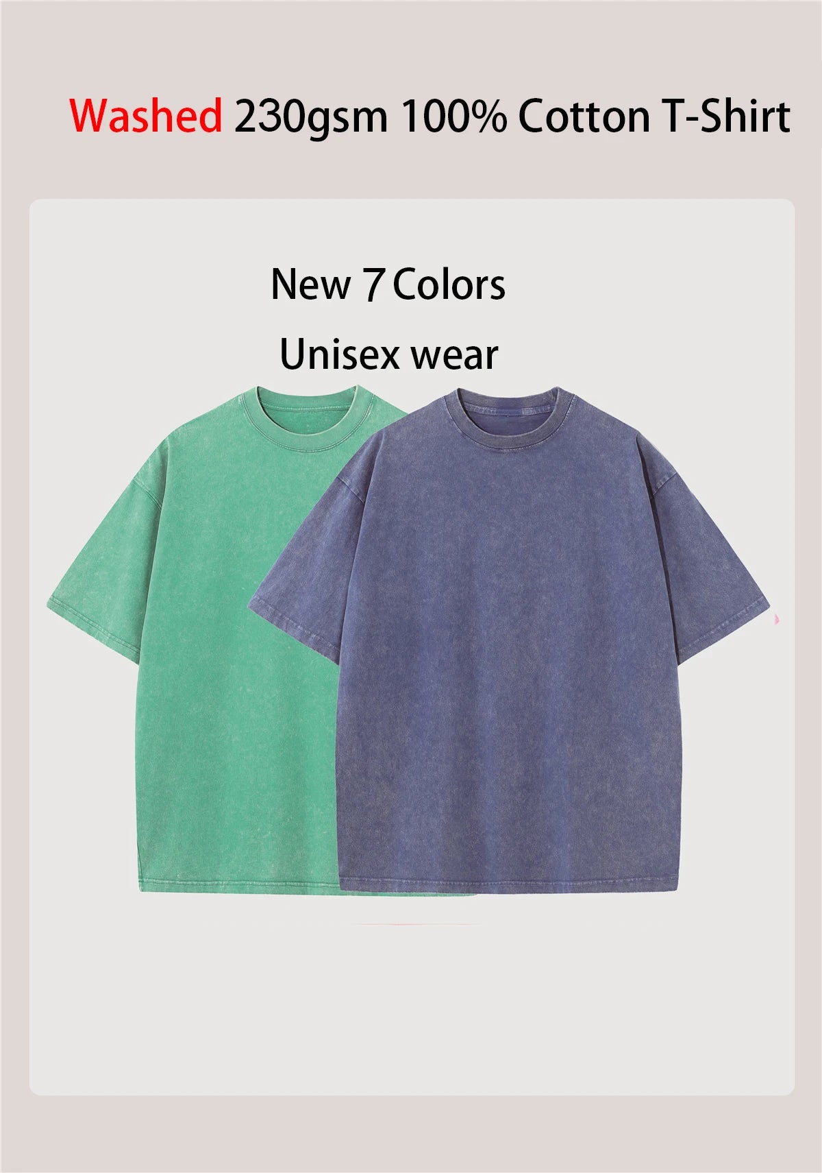 Custom Your LOGO Hip Hop Streetwear Men 100% Cotton T-shirts Oversized Washed Top Tee Unisex Summer Retro Brand Personalized