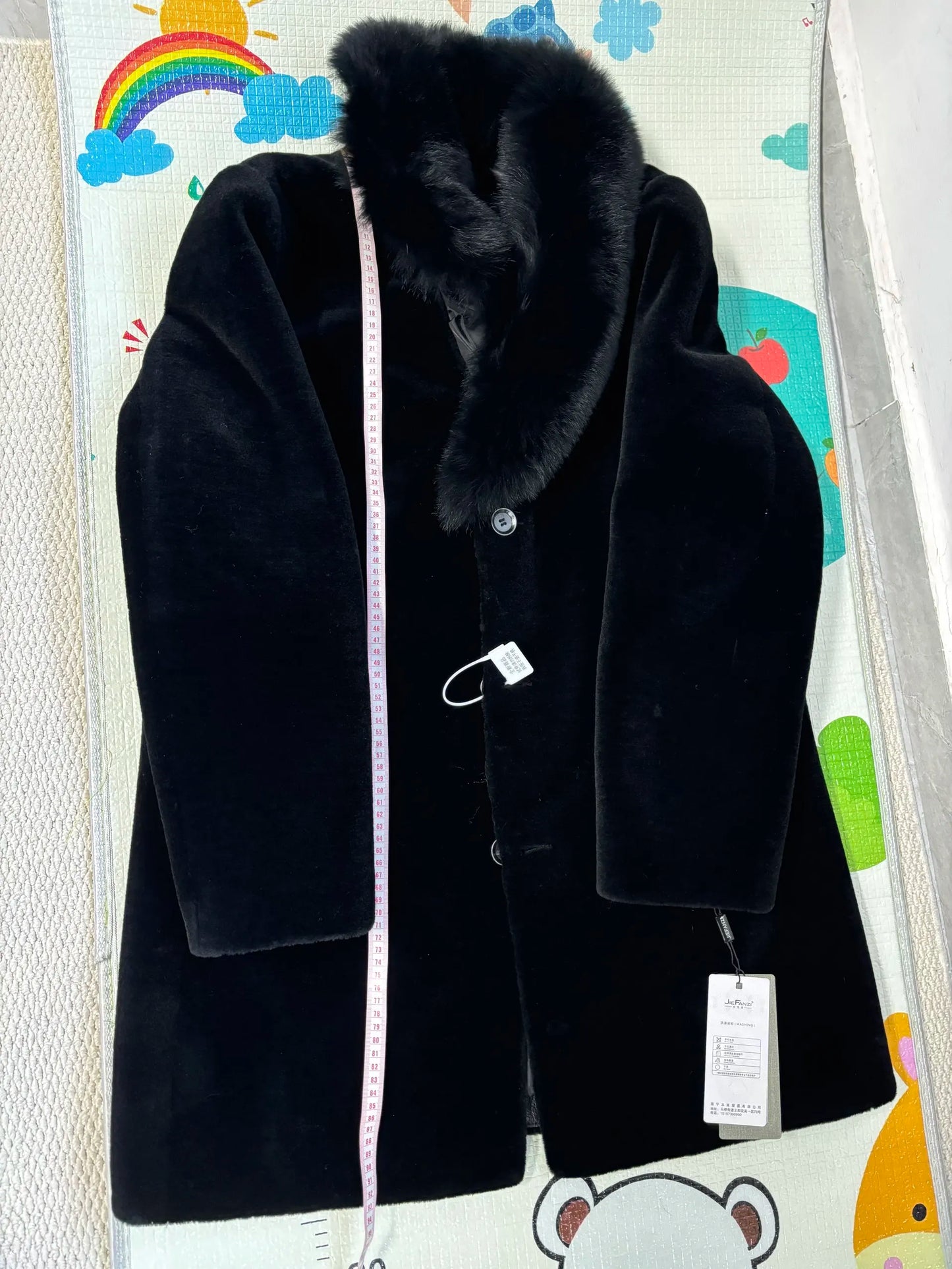 6XL Winter Jacket for Men Sheep Shearling Down Coat Men's Large Fur Collar Midi Long 100% Wool Real Fur Coats and Jackets FCY