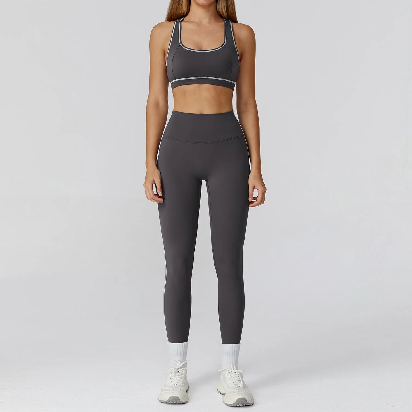 2/3PCS Yoga Suit Gym Fitness Set Women's Sports Running Workout Set Long Sleeve Sports Bra Female Athletic Wear Yoga Clothing