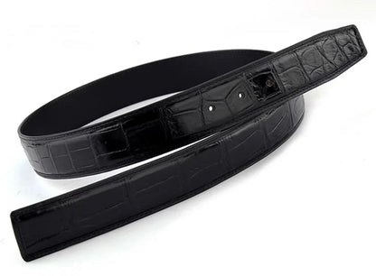Men's real crocodile leather belt crocodile leather genuine leather luxury brand belt fashion men's belt buckle with suit pants
