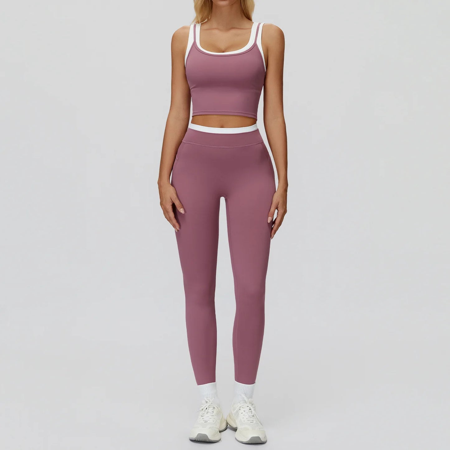 SWELTERING 2PCS Yoga Set Gym Fitness Suit Women Sports Workout Tracksuits Sportswear Female Yoga Suits Sports Bra Gym Leggings