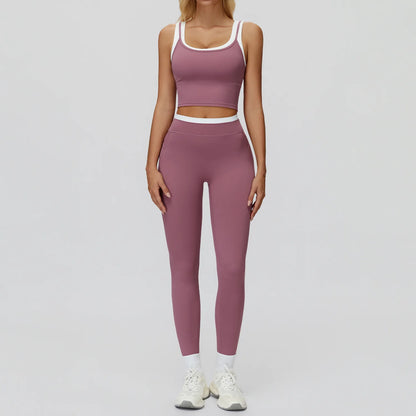 SWELTERING 2PCS Yoga Set Gym Fitness Suit Women Sports Workout Tracksuits Sportswear Female Yoga Suits Sports Bra Gym Leggings