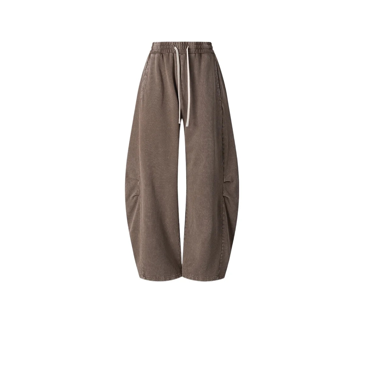 Custom LOGO Men's 320G retro fried snowflake 100% cotton high street scimitar straight tube old loose straight trousers