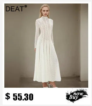 DEAT Fashion Sparkling Rhinestone Strapless Bodycon Dress Women's Slim Side Ribbon Green Mini Party Dresses New 7A3877