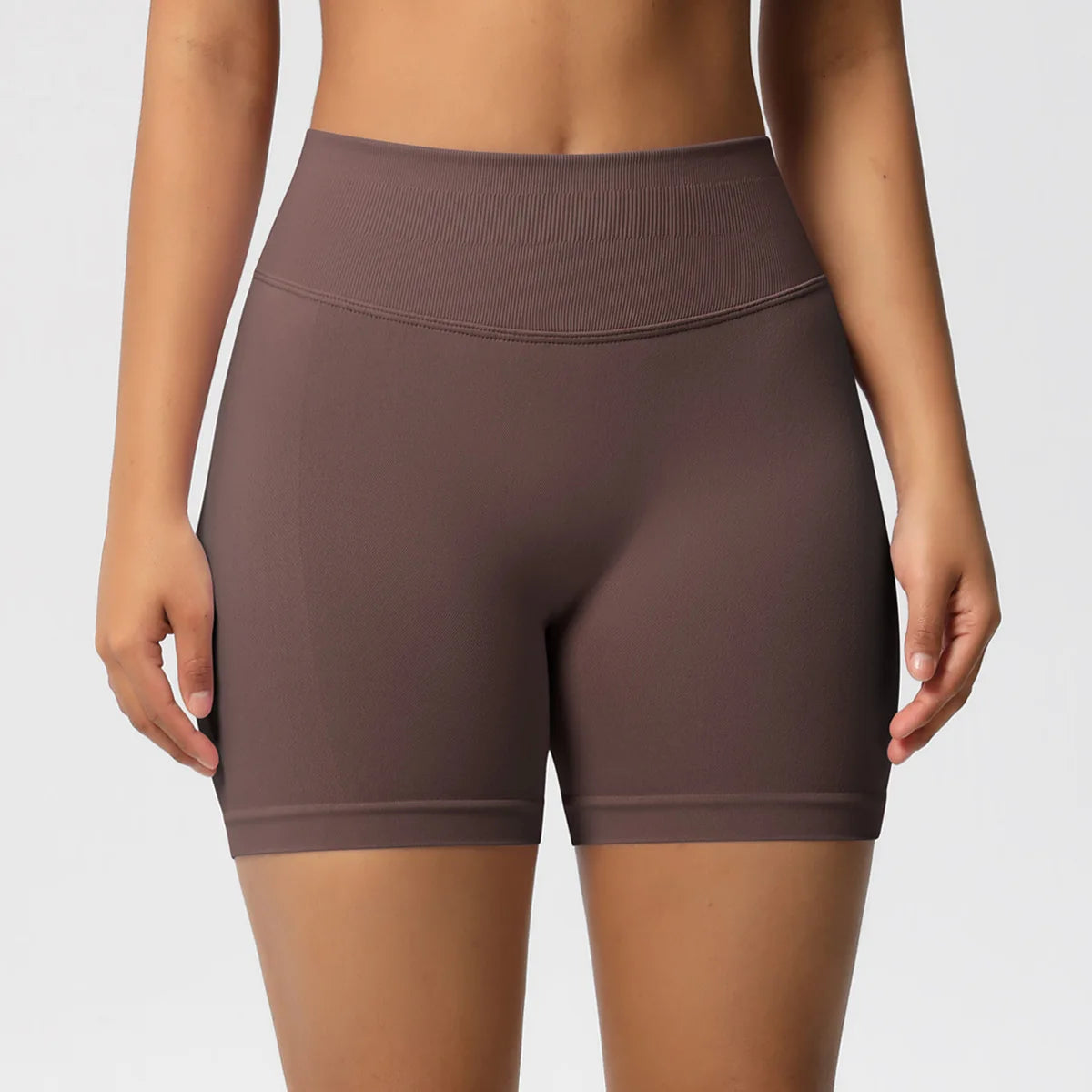 Custom LOGO women's  28-color XS-2XL seamless fitness yoga shorts high waist hip lift sports tight quick-drying shorts