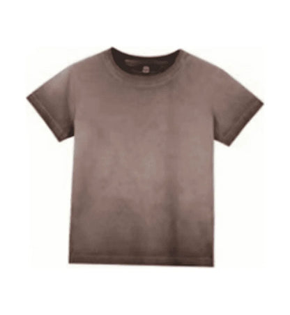 Female 240GSM Gradient Washed Custom LOGO Solid Slim  T-Shirt Soft Cotton Streetwear Casual Short Sleeve Cool Retro For Women