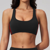 Black against red