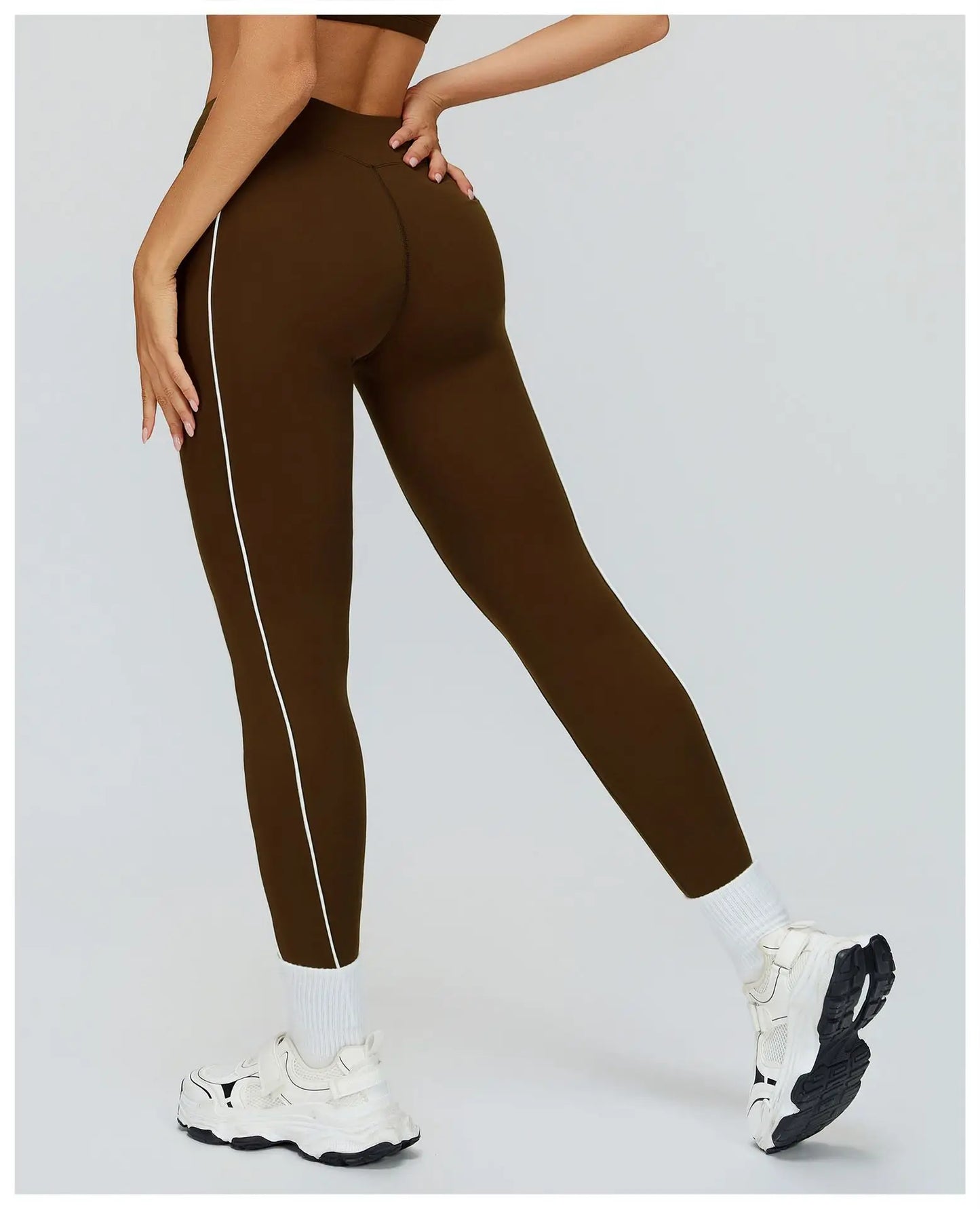 Women Yoga Leggings High Waist Gym Fitness Pants Stretch Sports Pants Female Push Up Workout Trousers Solid Color Tights Running