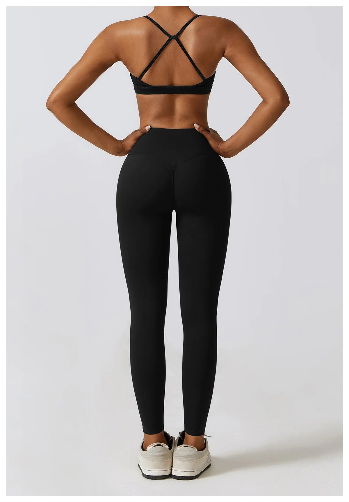 Women 2/3pcs Workout Outfits Yoga Sets Sportswear Gym Workout Clothing Tracksuit High Waist Leggings and Stretch Sports Bra