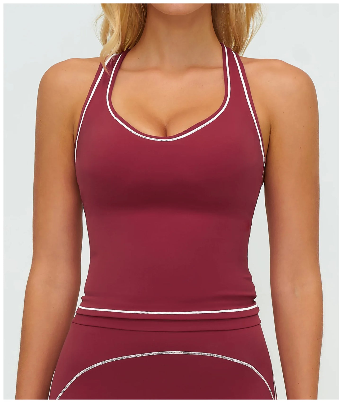 Sports Gym Fitness Vest with Chest Pad Women Color Contrast Shockproof Yoga Bras Female Workout Sports Underwear Yoga Clothes