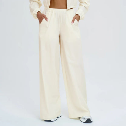 Women Sun protection Bell Bottom Pants Wide Leg Sports Yoga Pants Casual Fitness Pants Female High Waisted Gym Workout Pants