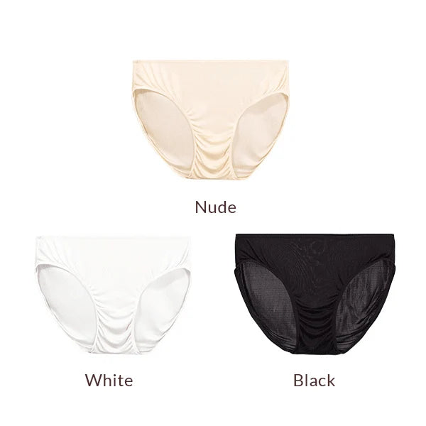 SuyaDream 3pcs/lot Women Panties 100%Natural silk Low-rise Briefs Healthy Basic Everyday Wear Underwears, Summer New Intimates