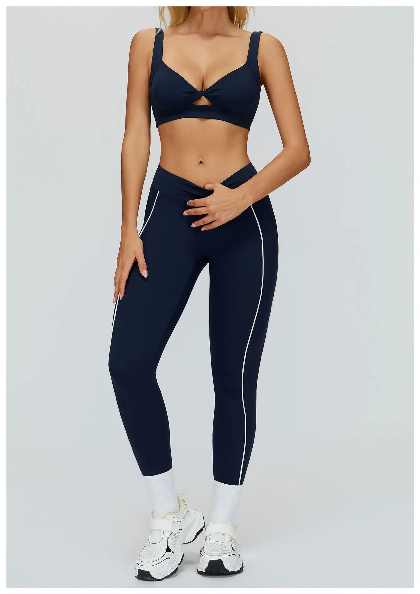 Women Yoga Leggings High Waist Gym Fitness Pants Stretch Sports Pants Female Push Up Workout Trousers Solid Color Tights Running