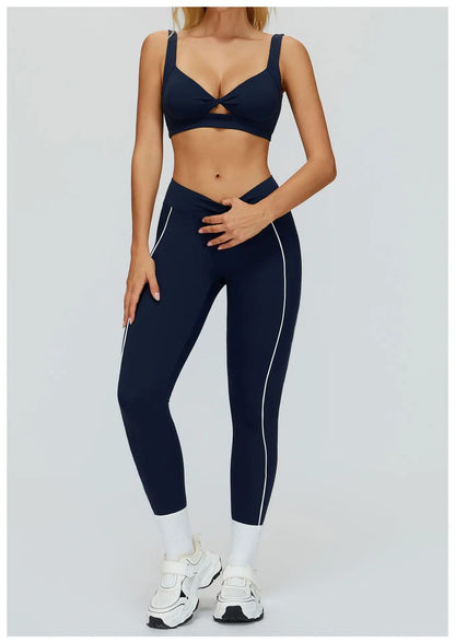 Women Yoga Leggings High Waist Gym Fitness Pants Stretch Sports Pants Female Push Up Workout Trousers Solid Color Tights Running