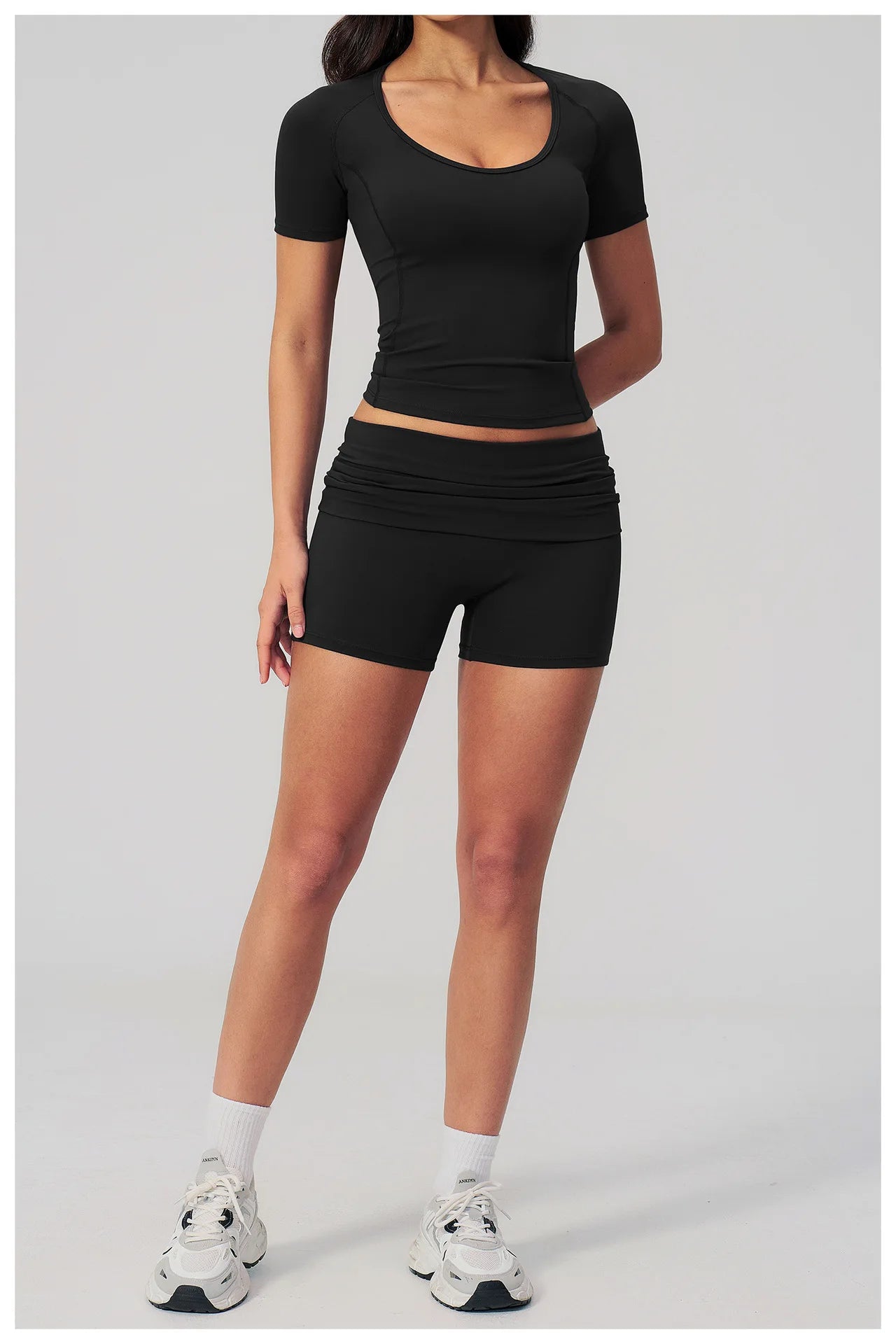 Summer 2PCS Tracksuits Yoga Suit Female Fitness Suit Running Workout Tops Shockproof Crop Sports Top Athletic Wear Sports Suit