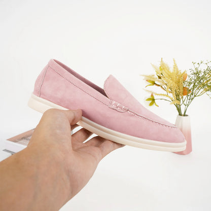 Luxury leather, designer women's loafers, women's flat walking shoes, women's comfortable casual shoes, summer shoes, casual 44
