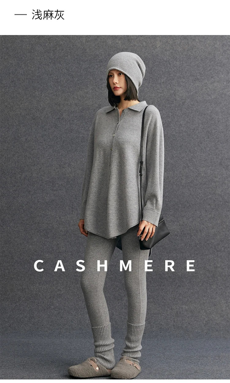 High Quality Women 100% Cashmere Legging Basic Soft elastic Pants Autumn Winter Cashmere Knitted Legging Trousers Warm Comfy