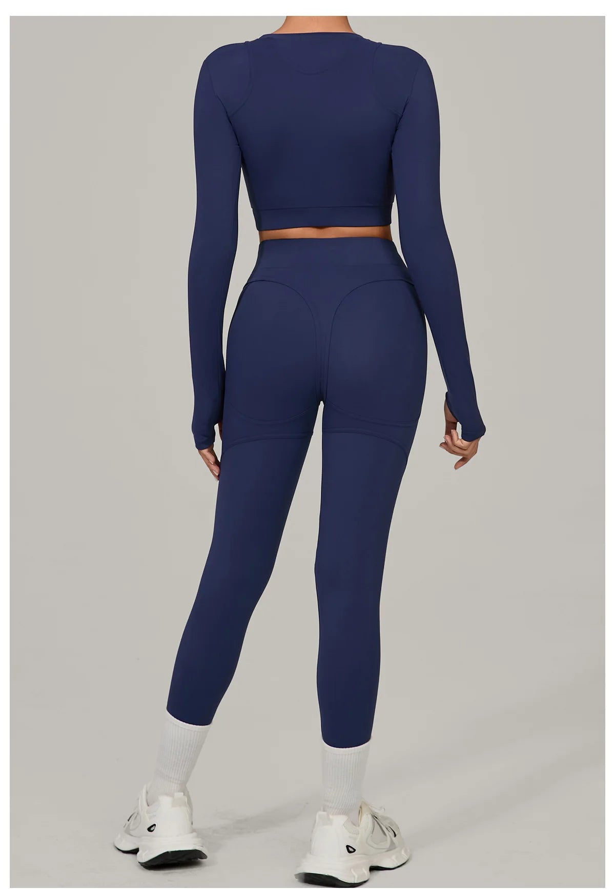 SWELTERING Yoga Suit Women Tracksuit 2PCS Sports Set Fitness Set Quick-Drying Gym Set Running Workout Long Sleeve Yoga Clothing
