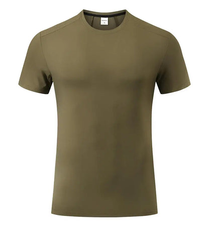 #51112-XIYU Custom LOGO Print Plain Gym T-shirt Men Summer Fitness O-Neck Short Sleeve T shirt Cotton Slim Fit Workout Tees Tops