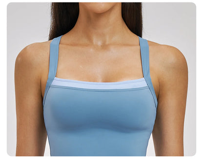 Yoga Vest Women's Shockproof Sports Underwear Gym Fitness Top Yoga Clothes Female Workout Underwear Running Push Up Sports Vest