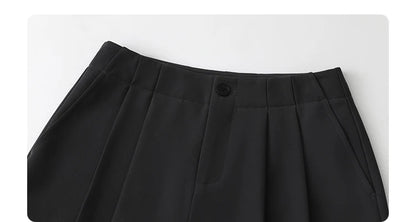 CHIC VEN Women Pants New Casual High Waisted Female Pleated Trousers Drooping Wide Leg Long Pant Office Lady Spring Summer 2025