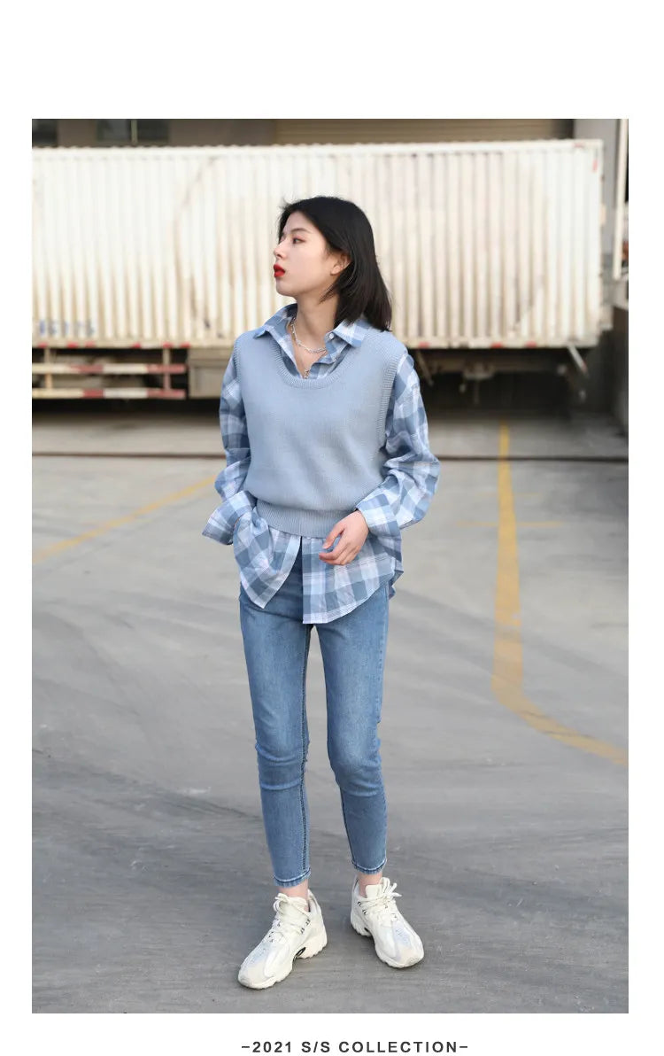 CHIC VEN Women Jeans Solid Slim Retro High Waisted Small Leg Denim Pant Skinny Pant Spring Autumn 2026