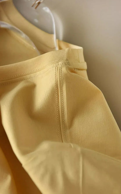 SuyaDream,Women Solid T shirts, 10%Silk 58%Cotton, V Neck, Short Sleeved Tee, 2025 Summer Candy Colors Basic Cozy Top