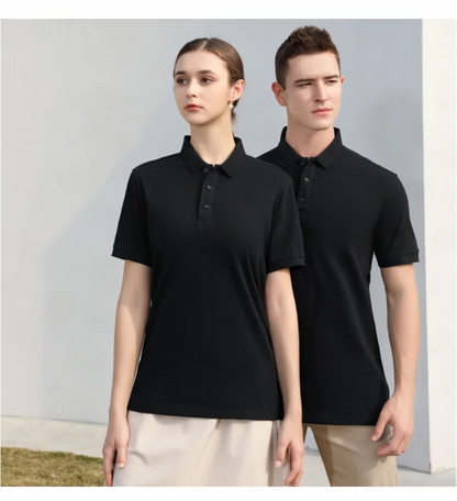 100% Cotton Polo Custom Logo High Quality Solid Color Polo Printing Design Company Clothing Embroidery Personality Brand