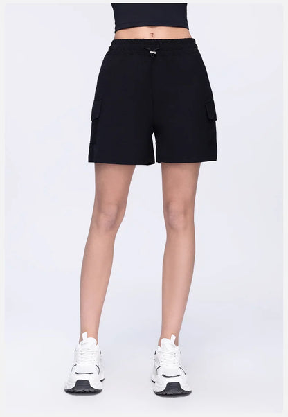 Women Shorts Pocket Sports Shorts For Women Cycling Jogging Fitness High Waist Push Up Gym Workout Shorts Women Yoga Clothing