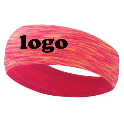 Custom Logo Sports Headband Double Breathable Anti-Perspirant Headband Yoga Running Fitness Elastic Perspirant Hood Kerchief