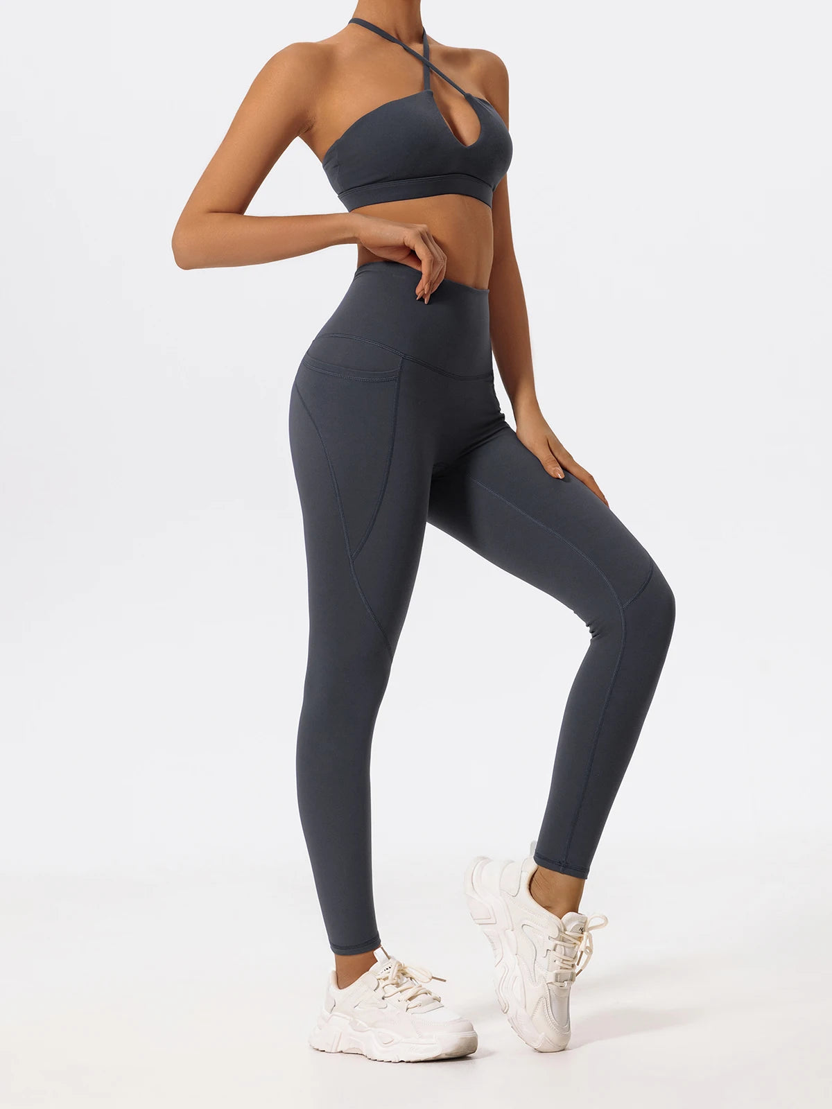 Hearuisavy Ultra-Soft Fabrics 2Pcs Sports Set Women Cross Workout Clothing Gym Suit High Waist Legging Quick Dry Yoga Clothes