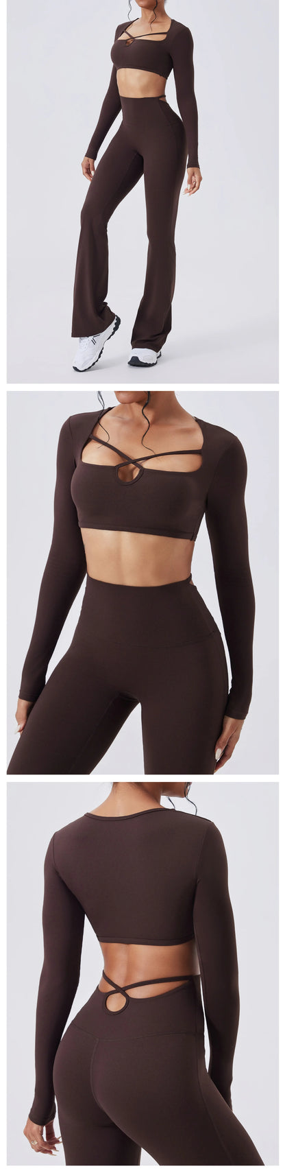 Women's Yoga Long Sleeved Sports T-Shirt Running Workout Gym Fitness Top Yoga Shirt Female Sports Long Sleeved Sportswear