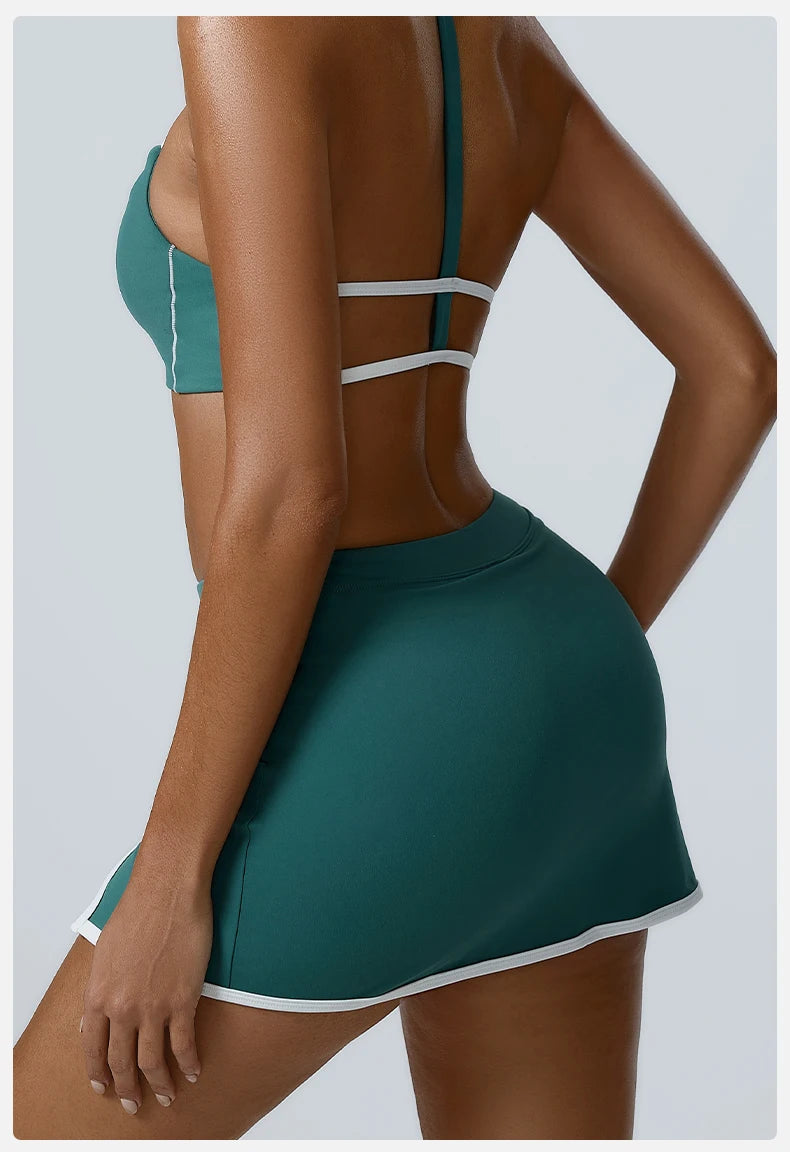 Yoga Shorts Women Yoga Short Skirt Fitness Elastic Running Workout Short Leggings For Ladies Gym Sport Shorts Fitness Sportwear