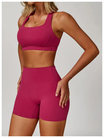 Yoga Fitness Bra Shock-absorbing Sports Bra Breathable and Quick Drying Training Running Women's Underwear High Strength Gym Bra