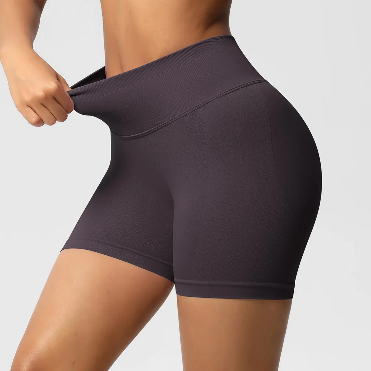 Custom LOGO women's  28-color XS-2XL seamless fitness yoga shorts high waist hip lift sports tight quick-drying shorts