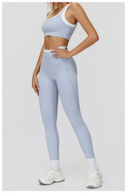 SWELTERING 2PCS Yoga Set Gym Fitness Suit Women Sports Workout Tracksuits Sportswear Female Yoga Suits Sports Bra Gym Leggings