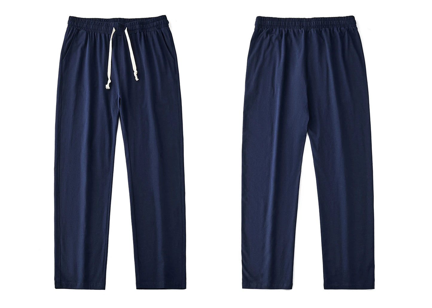 Men's 180G Combed Cotton Sport Pants Solid Color Straight Sweatpants Comfortable Casual Spring Autumn Homewear Men's pants