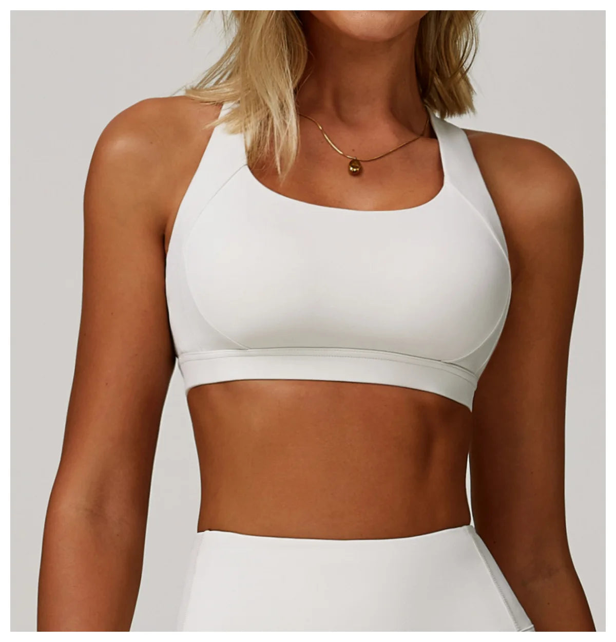 Yoga Fitness Bra Shock-absorbing Sports Bra Breathable and Quick Drying Training Running Women's Underwear High Strength Gym Bra