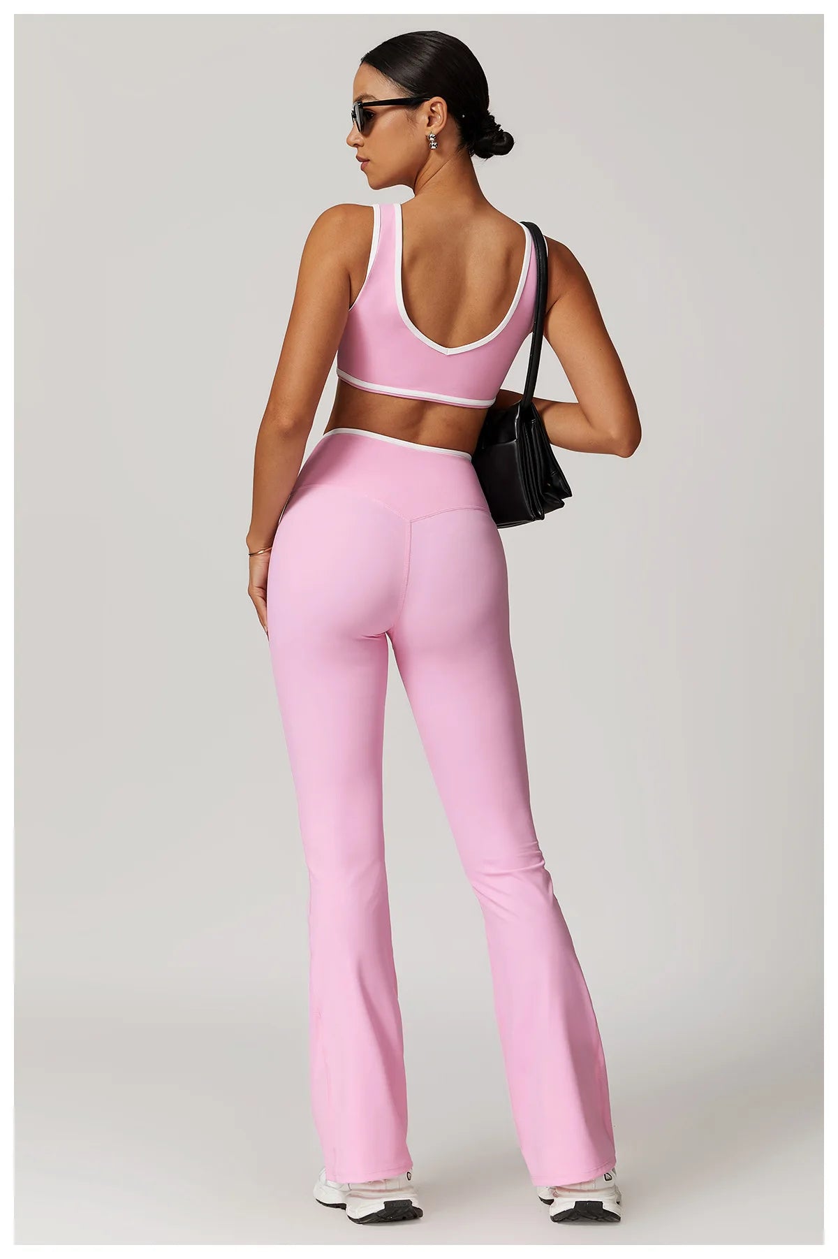 Yoga Set Women Sportswear 2PCS Gym Set High Waist Leggings Sports Bra Fitness Vest Athletic Wear Women's Suit Workout Clothes