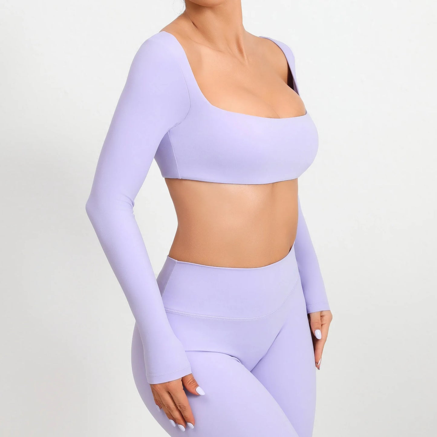 Women Yoga Shirts Crop Top Sexy Long Sleeves Shirts for Women Yoga Sports Fitness Sport Gym Clothes Running Push Up Workout Tops