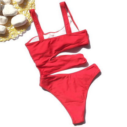 8 Colors New Sexy Irregular Tie Dye Women Swimwear One Piece Swimsuit Female High Cut Bather Bathing Suit Swim Lady V1683