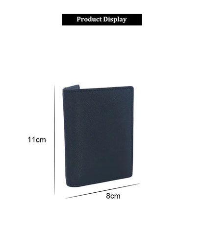 Customized Initials Genuine Leather Card Holder Bank Card Multi Card Slot Business Card Bag Commuter Wallet Men's Cover Wallet