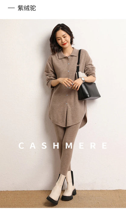 High Quality Women 100% Cashmere Legging Basic Soft elastic Pants Autumn Winter Cashmere Knitted Legging Trousers Warm Comfy