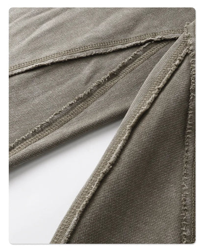 Custom LOGO Men's New 380G Heavy 100% Cotton 2025 Loose Retro Wide Leg Scattered Sports Casual Pants