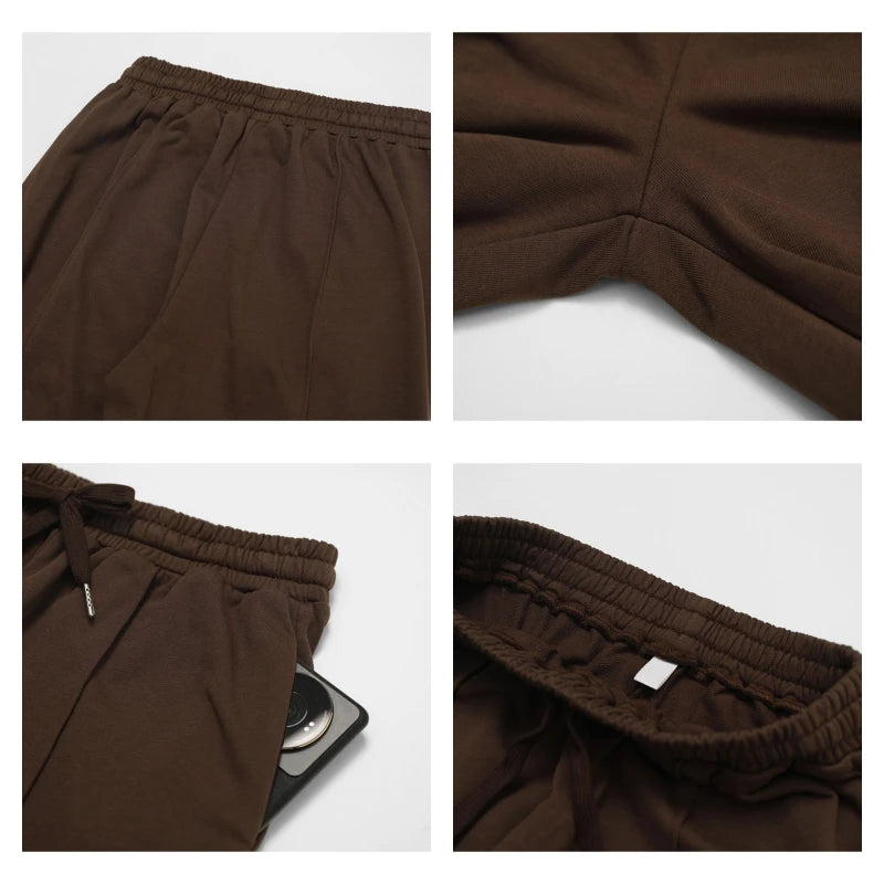 Hearuisavy Winter Pocket High Waist Jogger Sports Pants Female Fitness Gym Pants Casual Loose Sweatpants Wide Leg Trousers